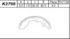 ASIMCO K3795 Brake Shoe Set